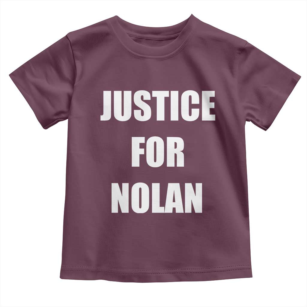 Justice for Nolan Toddler T Shirt Support and Rememberence Memorial