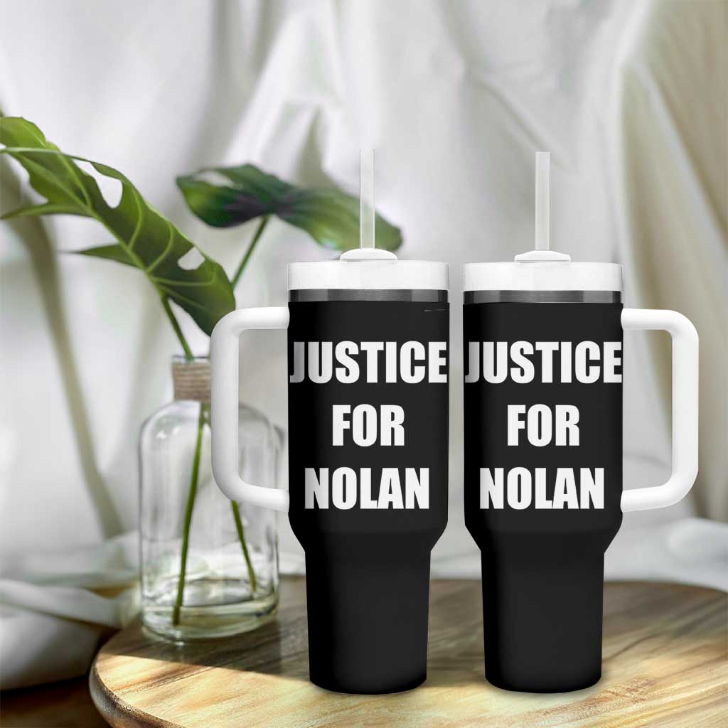 Justice for Nolan Tumbler With Handle Support and Rememberence Memorial