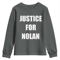 Justice for Nolan Youth Sweatshirt Support and Rememberence Memorial