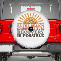 Recovery Sobriety Spare Tire Cover Sober Life Believes Recovery is Possible Hippie Vintage Graphic