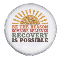 Recovery Sobriety Spare Tire Cover Sober Life Believes Recovery is Possible Hippie Vintage Graphic