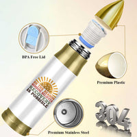 Recovery Sobriety Bullet Tumbler Sober Life Believes Recovery is Possible Hippie Vintage Graphic