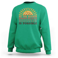 Recovery Sobriety Sweatshirt Sober Life Believes Recovery is Possible Hippie Vintage Graphic