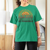 Recovery Sobriety T Shirt For Women Sober Life Believes Recovery is Possible Hippie Vintage Graphic