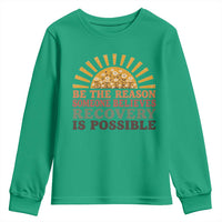 Recovery Sobriety Youth Sweatshirt Sober Life Believes Recovery is Possible Hippie Vintage Graphic