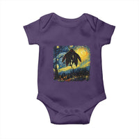 Mothman Baby Onesie Starry Night Van Gogh Cryptid Lover - Wonder Print Shop
