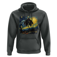 Mothman Hoodie Starry Night Van Gogh Cryptid Lover - Wonder Print Shop
