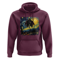 Mothman Hoodie Starry Night Van Gogh Cryptid Lover - Wonder Print Shop