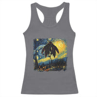 Mothman Racerback Tank Top Starry Night Van Gogh Cryptid Lover - Wonder Print Shop