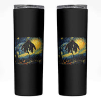 Mothman Skinny Tumbler Starry Night Van Gogh Cryptid Lover - Wonder Print Shop
