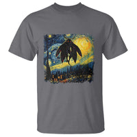 Mothman T Shirt Starry Night Van Gogh Cryptid Lover - Wonder Print Shop