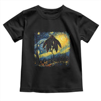 Mothman Toddler T Shirt Starry Night Van Gogh Cryptid Lover - Wonder Print Shop