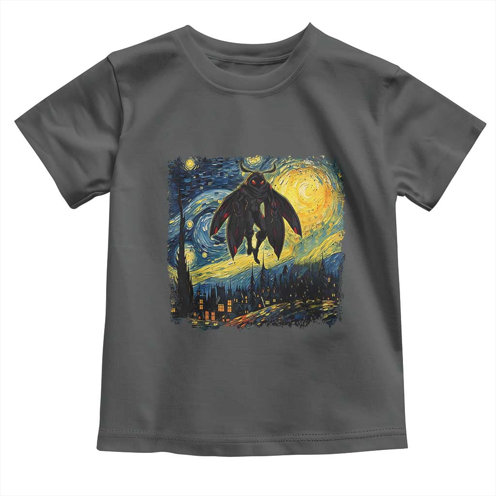 Mothman Toddler T Shirt Starry Night Van Gogh Cryptid Lover - Wonder Print Shop