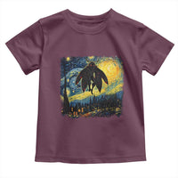 Mothman Toddler T Shirt Starry Night Van Gogh Cryptid Lover - Wonder Print Shop