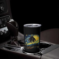 Mothman Tumbler Cup Starry Night Van Gogh Cryptid Lover - Wonder Print Shop