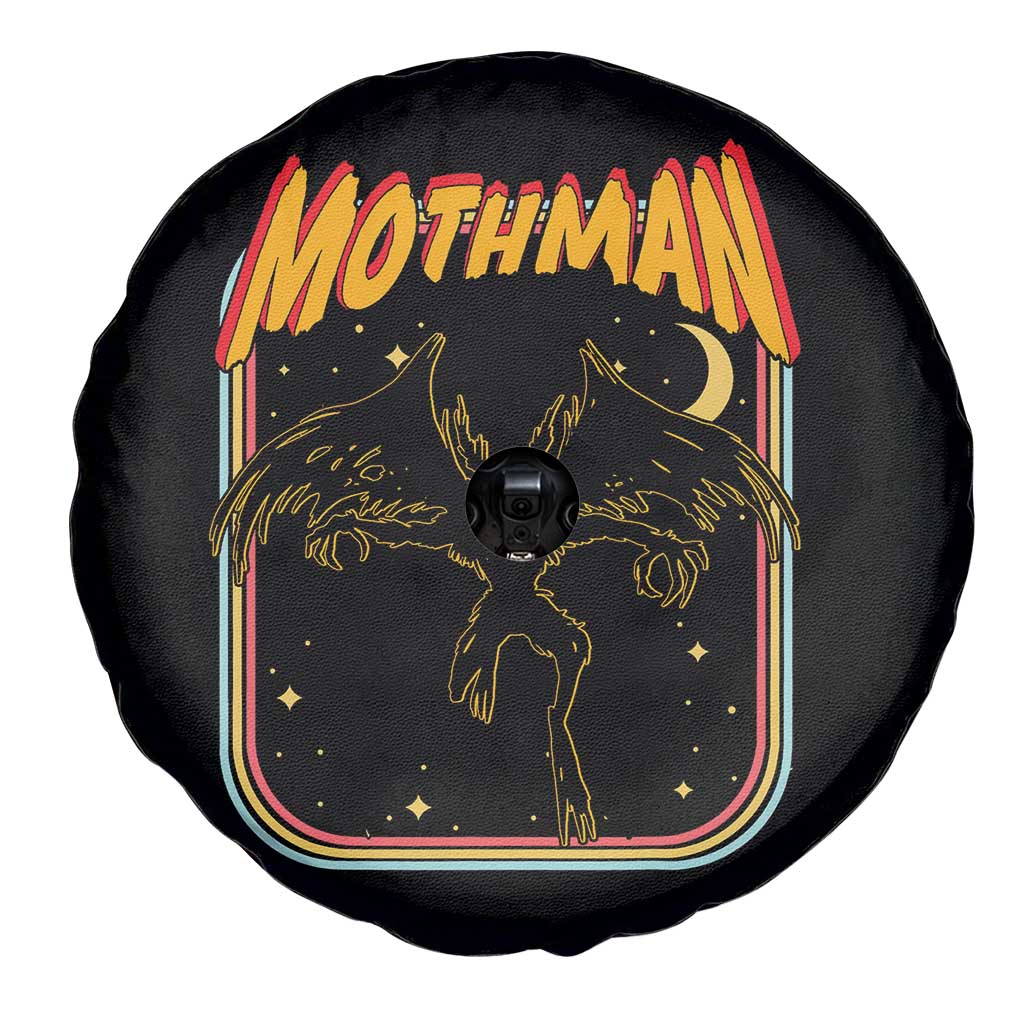 Retro Mothman Spare Tire Cover Vintage Comicbook Style Cryptid Lore Cryptozoology - Wonder Print Shop