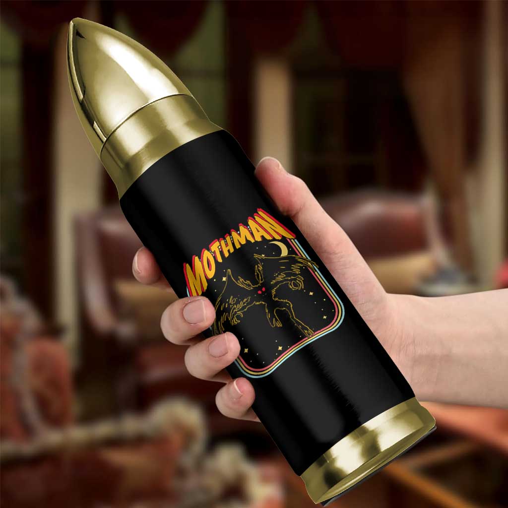 Retro Mothman Bullet Tumbler Vintage Comicbook Style Cryptid Lore Cryptozoology - Wonder Print Shop