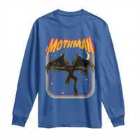 Retro Mothman Long Sleeve Shirt Vintage Comicbook Style Cryptid Lore Cryptozoology - Wonder Print Shop