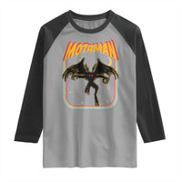 Retro Mothman Raglan Shirt Vintage Comicbook Style Cryptid Lore Cryptozoology - Wonder Print Shop