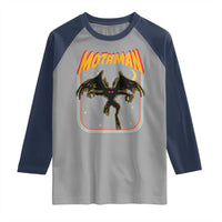 Retro Mothman Raglan Shirt Vintage Comicbook Style Cryptid Lore Cryptozoology - Wonder Print Shop