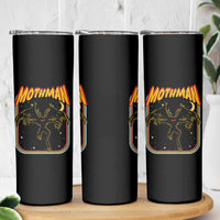 Retro Mothman Skinny Tumbler Vintage Comicbook Style Cryptid Lore Cryptozoology - Wonder Print Shop