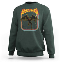 Retro Mothman Sweatshirt Vintage Comicbook Style Cryptid Lore Cryptozoology - Wonder Print Shop