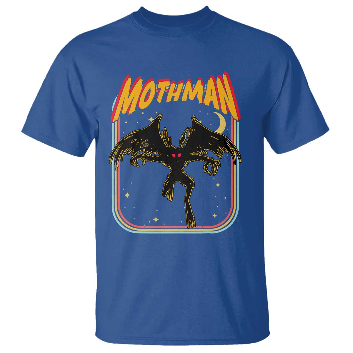 Retro Mothman T Shirt Vintage Comicbook Style Cryptid Lore Cryptozoology - Wonder Print Shop