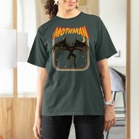 Retro Mothman T Shirt For Women Vintage Comicbook Style Cryptid Lore Cryptozoology - Wonder Print Shop