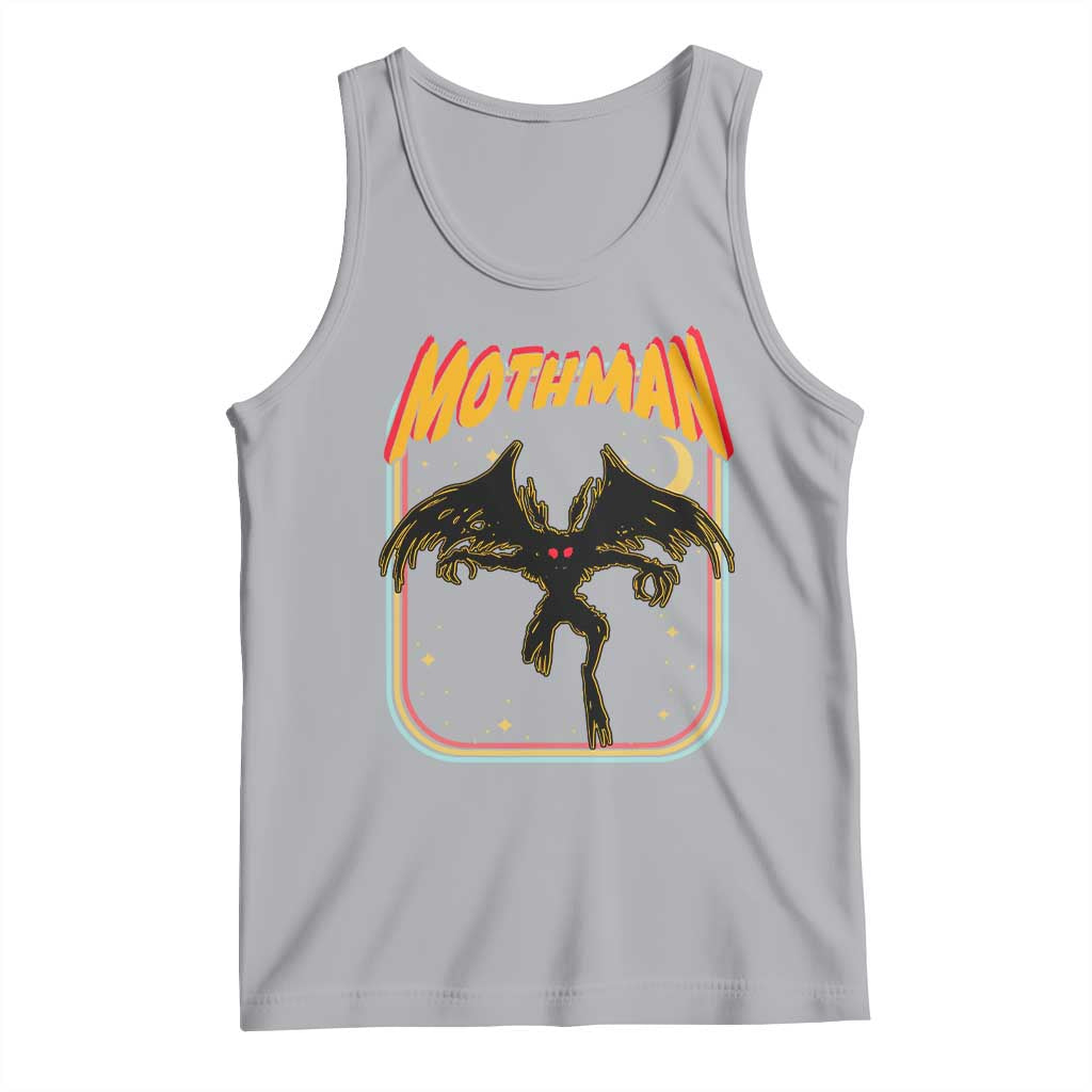 Retro Mothman Tank Top Vintage Comicbook Style Cryptid Lore Cryptozoology - Wonder Print Shop