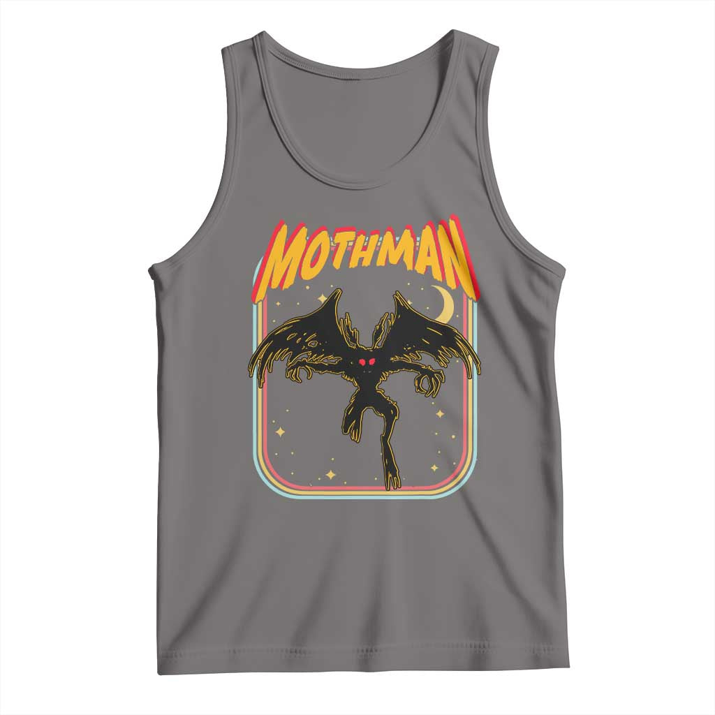 Retro Mothman Tank Top Vintage Comicbook Style Cryptid Lore Cryptozoology - Wonder Print Shop