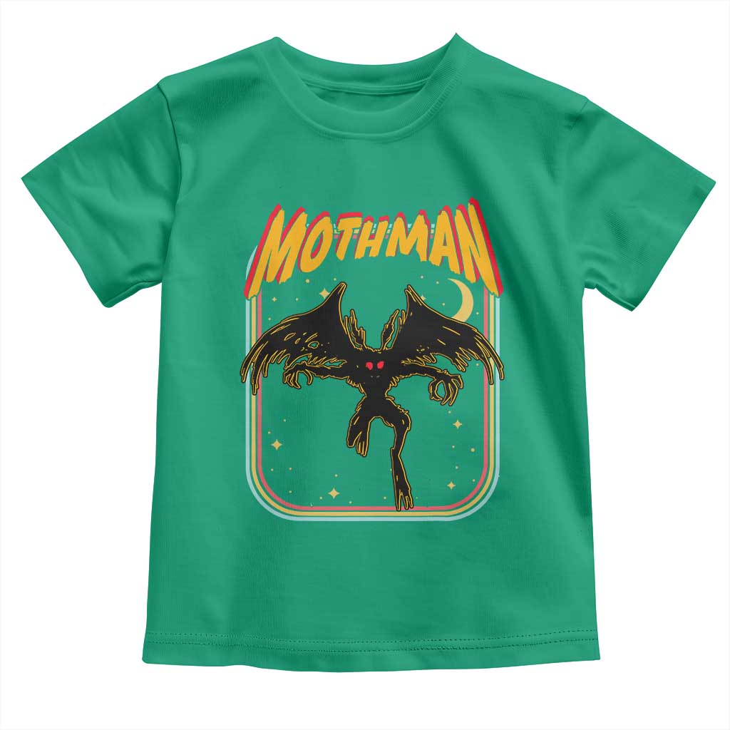 Retro Mothman Toddler T Shirt Vintage Comicbook Style Cryptid Lore Cryptozoology - Wonder Print Shop