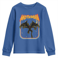Retro Mothman Youth Sweatshirt Vintage Comicbook Style Cryptid Lore Cryptozoology - Wonder Print Shop
