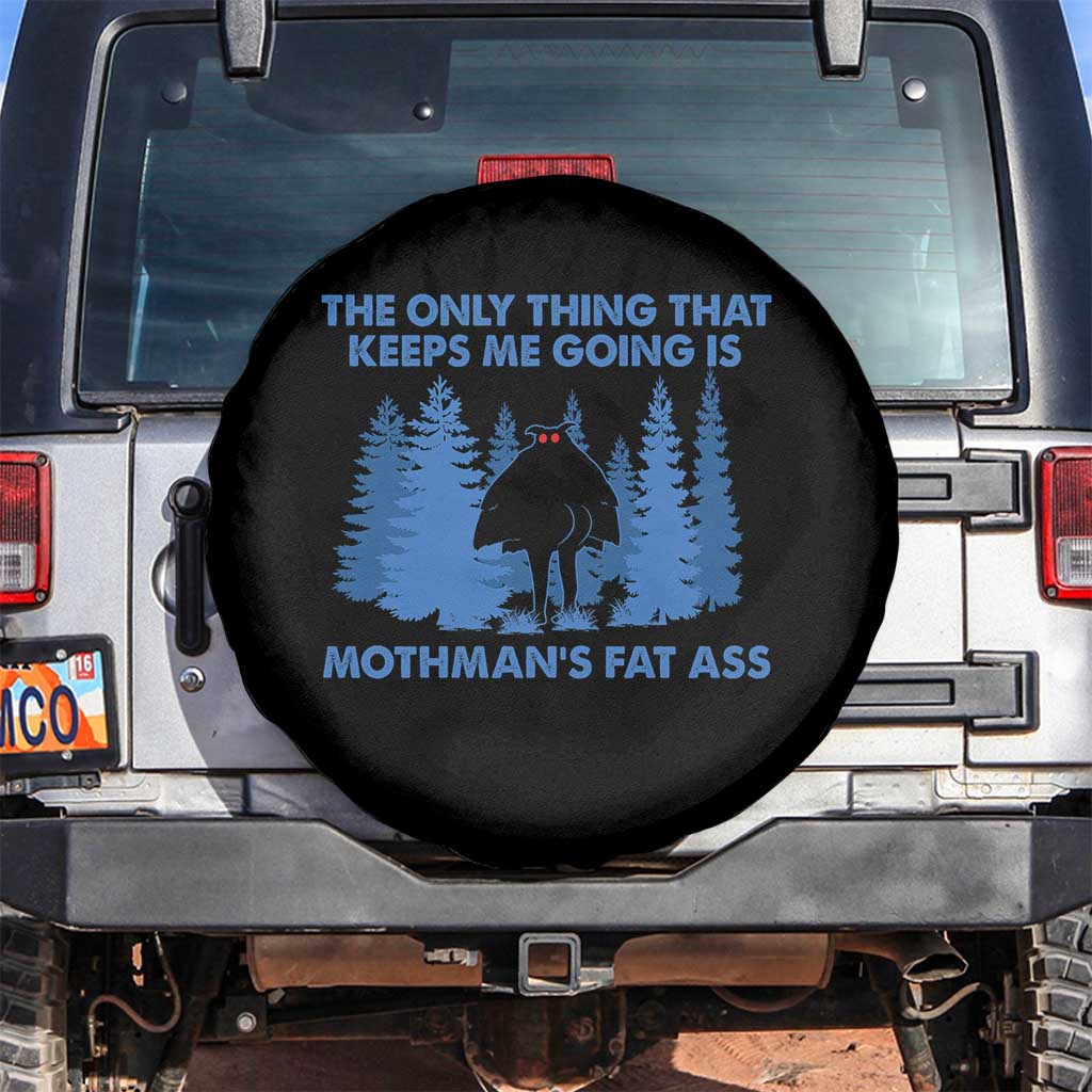 Funny Mothman Fat Ass Spare Tire Cover Vintage Cryptid Funny Moth Man Meme - Wonder Print Shop
