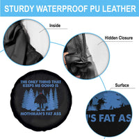 Funny Mothman Fat Ass Spare Tire Cover Vintage Cryptid Funny Moth Man Meme - Wonder Print Shop