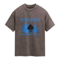 Funny Mothman Fat Ass Washed Cotton T-Shirt Vintage Cryptid Funny Moth Man Meme