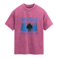 Funny Mothman Fat Ass Washed Cotton T-Shirt Vintage Cryptid Funny Moth Man Meme