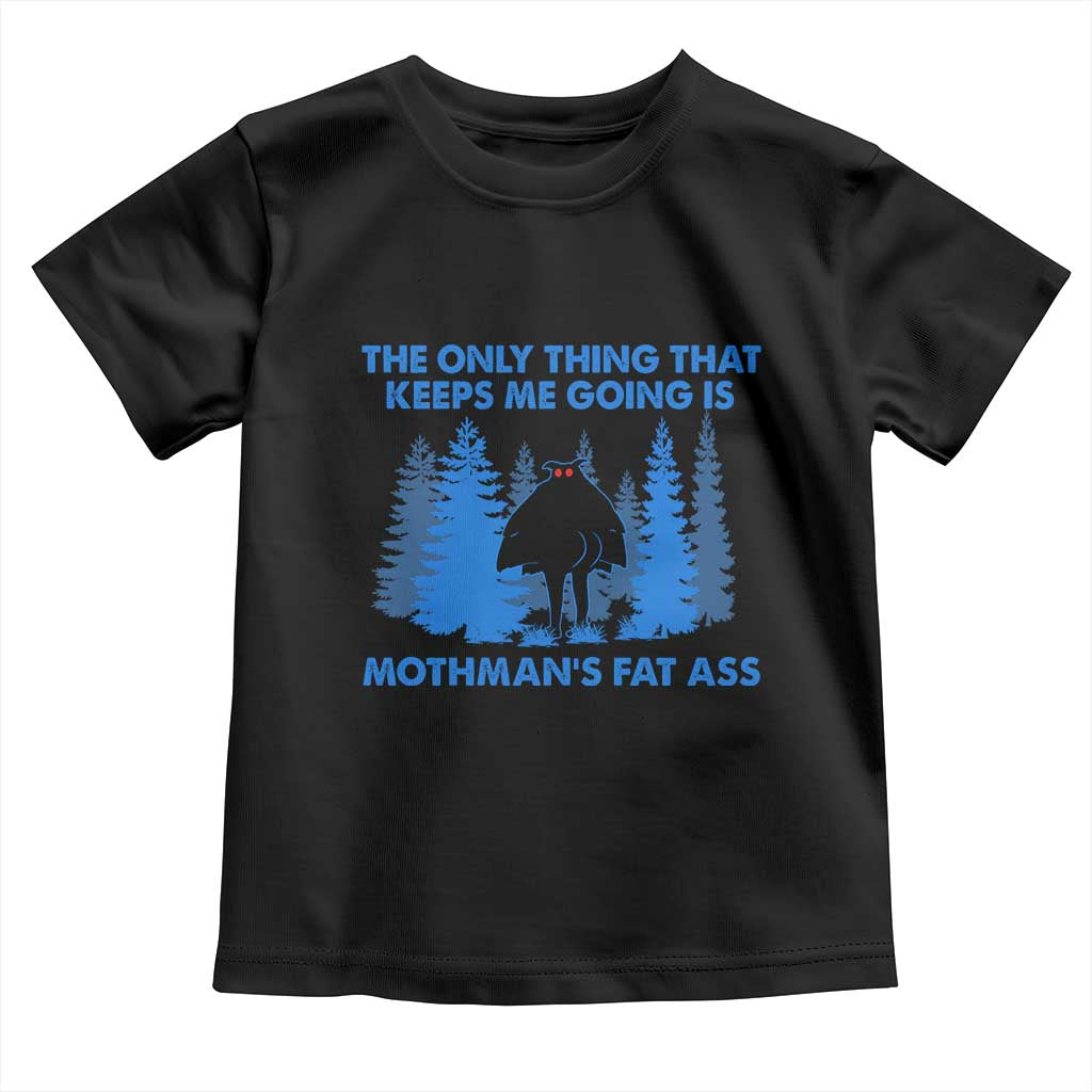 Funny Mothman Fat Ass Toddler T Shirt Vintage Cryptid Funny Moth Man Meme - Wonder Print Shop