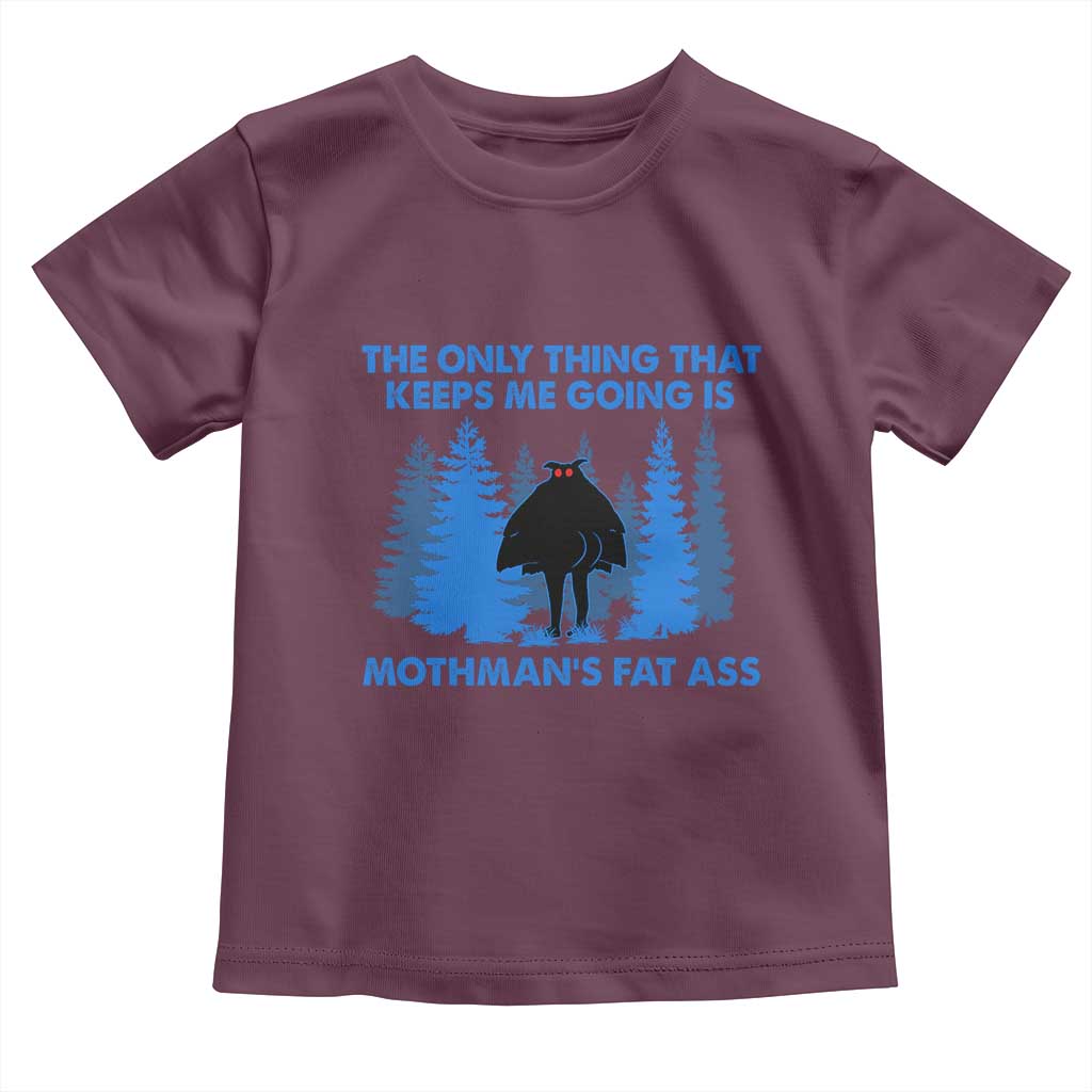 Funny Mothman Fat Ass Toddler T Shirt Vintage Cryptid Funny Moth Man Meme - Wonder Print Shop