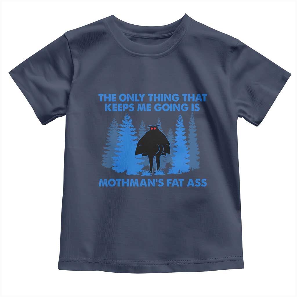 Funny Mothman Fat Ass Toddler T Shirt Vintage Cryptid Funny Moth Man Meme - Wonder Print Shop