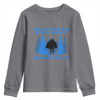 Funny Mothman Fat Ass Youth Sweatshirt Vintage Cryptid Funny Moth Man Meme - Wonder Print Shop