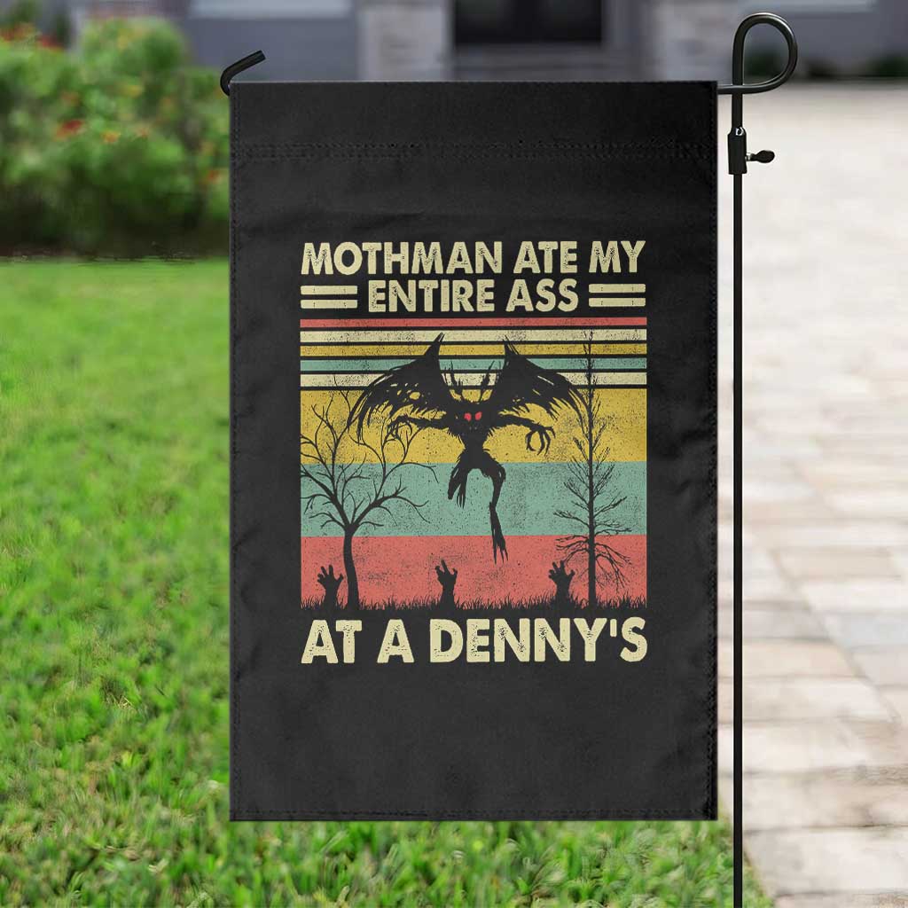 Funny Mothman Eat My Entire Ass Garden Flag Vintage Cryptid Funny Mothman Meme - Wonder Print Shop
