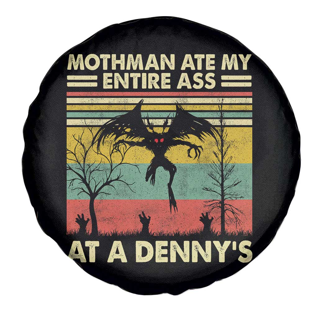 Funny Mothman Eat My Entire Ass Spare Tire Cover Vintage Cryptid Funny Mothman Meme - Wonder Print Shop