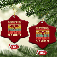 Funny Mothman Eat My Entire Ass Ceramic Ornament Vintage Cryptid Funny Mothman Meme - Wonder Print Shop