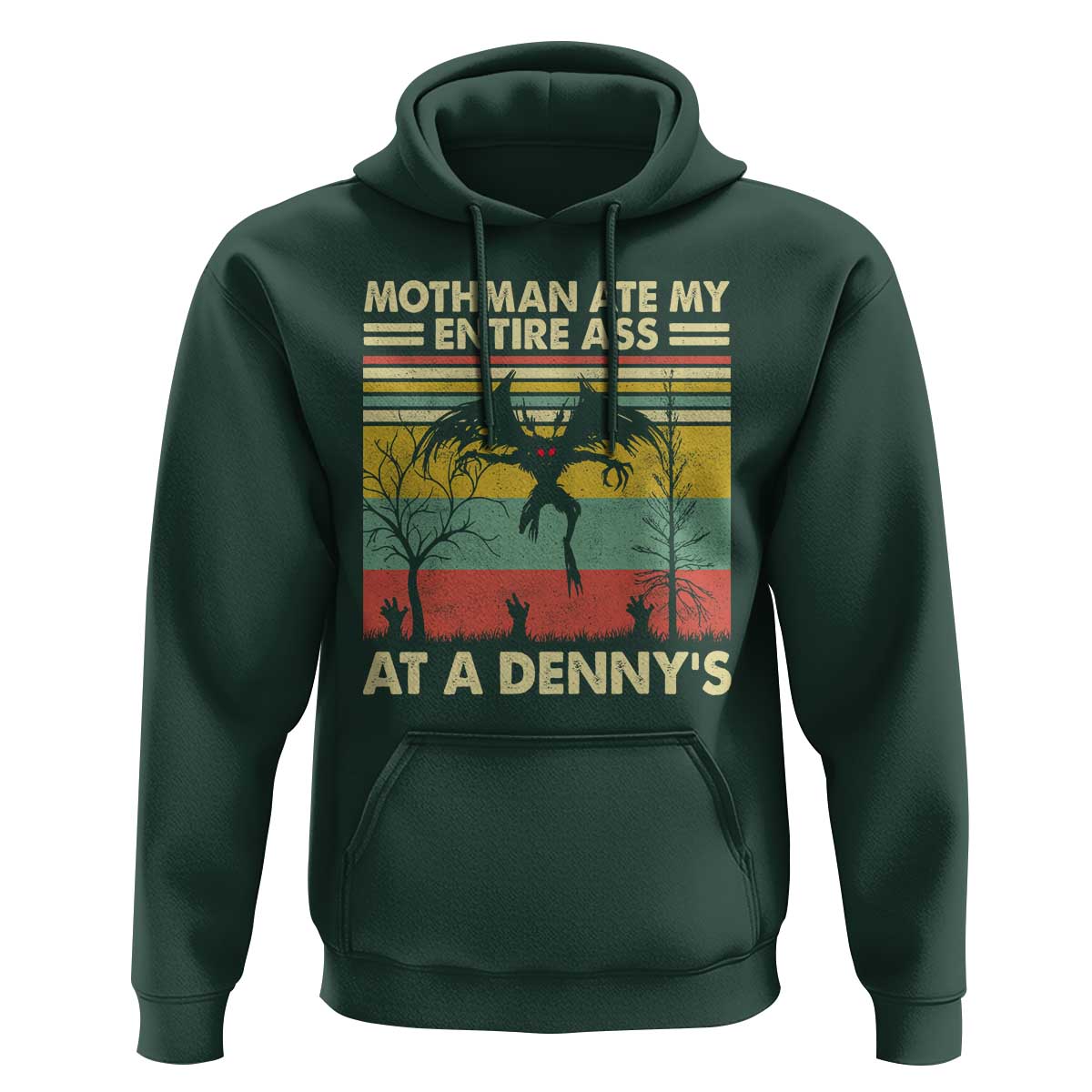 Funny Mothman Eat My Entire Ass Hoodie Vintage Cryptid Funny Mothman Meme - Wonder Print Shop