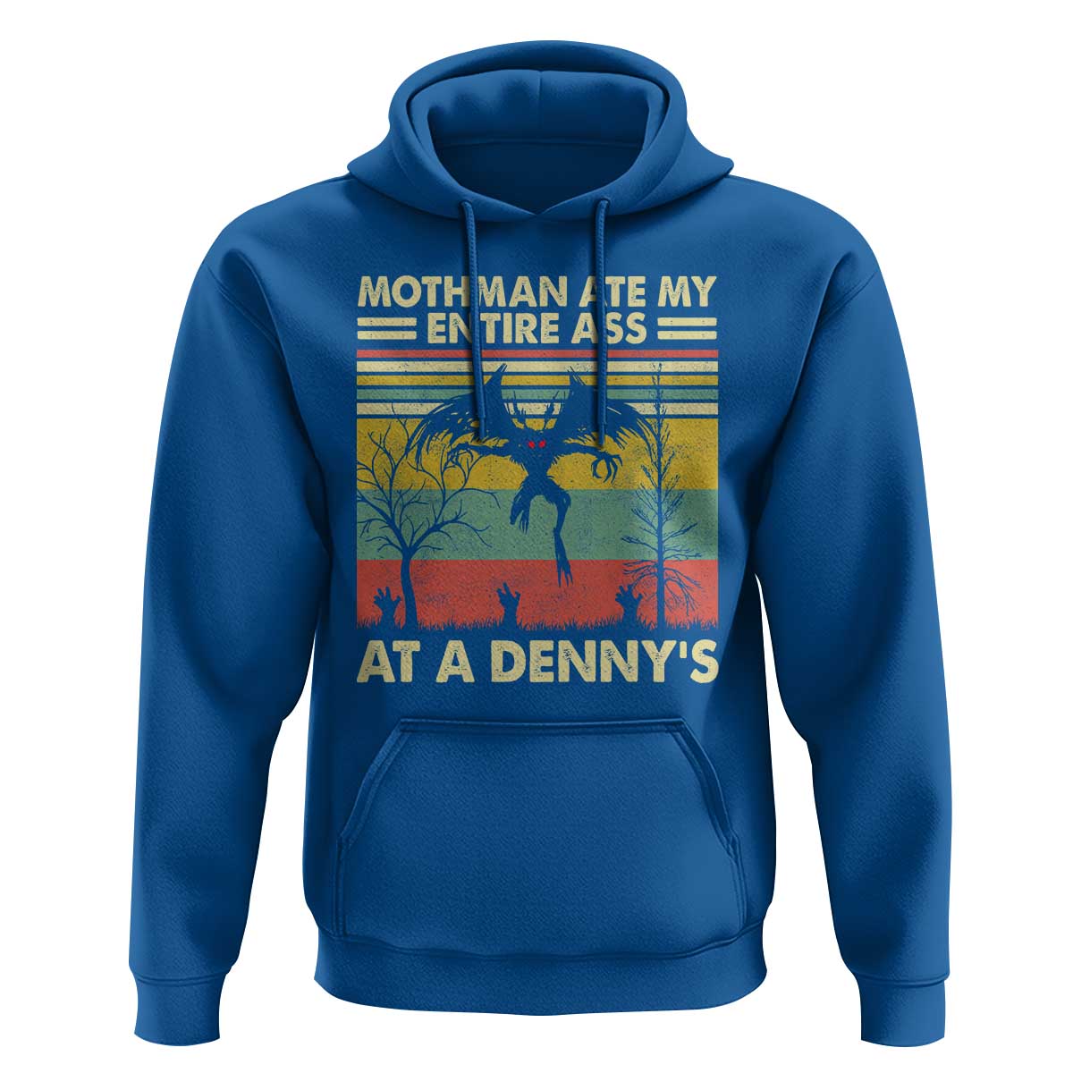 Funny Mothman Eat My Entire Ass Hoodie Vintage Cryptid Funny Mothman Meme - Wonder Print Shop