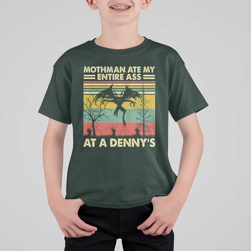 Funny Mothman Eat My Entire Ass T Shirt For Kid Vintage Cryptid Funny Mothman Meme - Wonder Print Shop