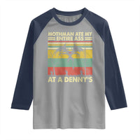 Funny Mothman Eat My Entire Ass Raglan Shirt Vintage Cryptid Funny Mothman Meme - Wonder Print Shop