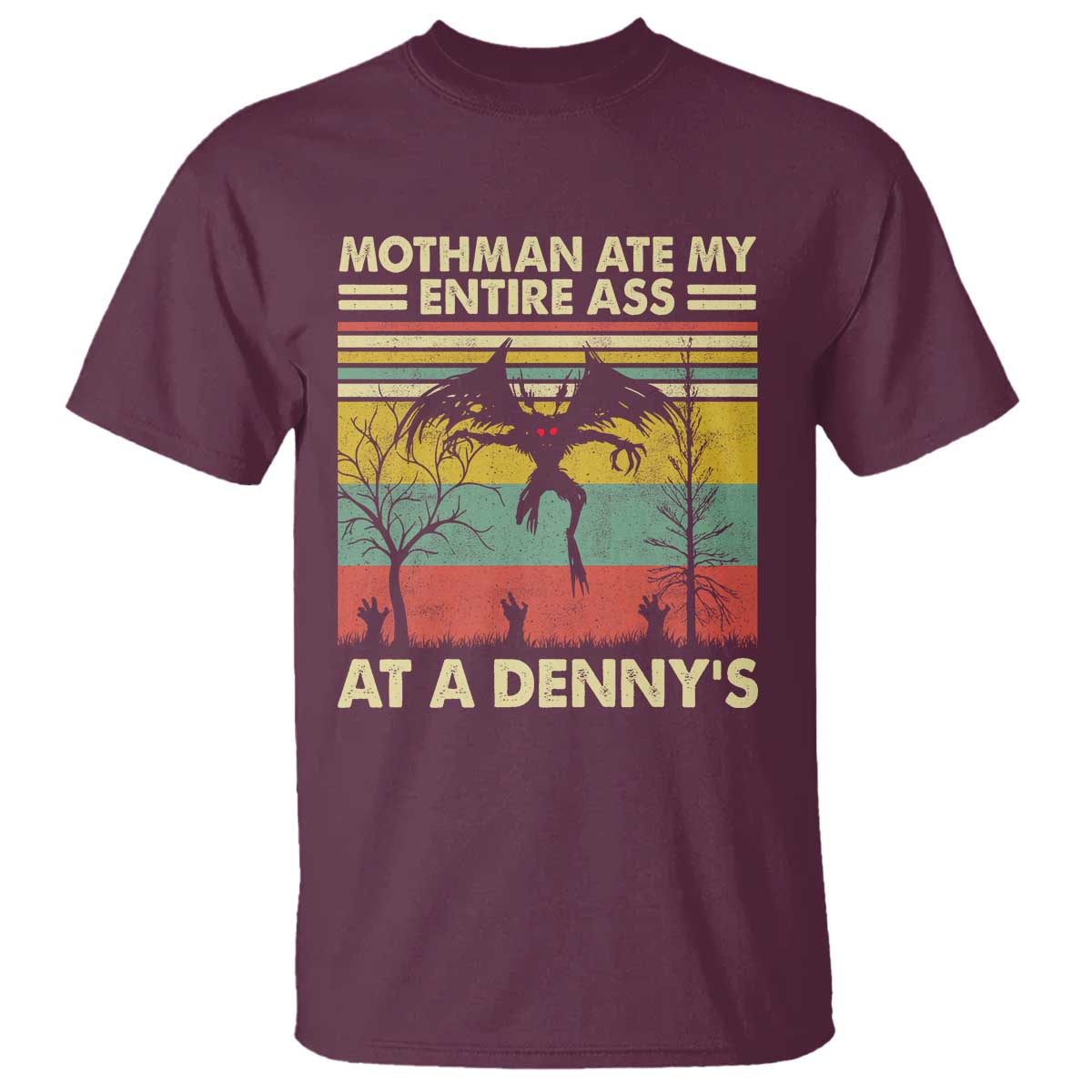 Funny Mothman Eat My Entire Ass T Shirt Vintage Cryptid Funny Mothman Meme - Wonder Print Shop