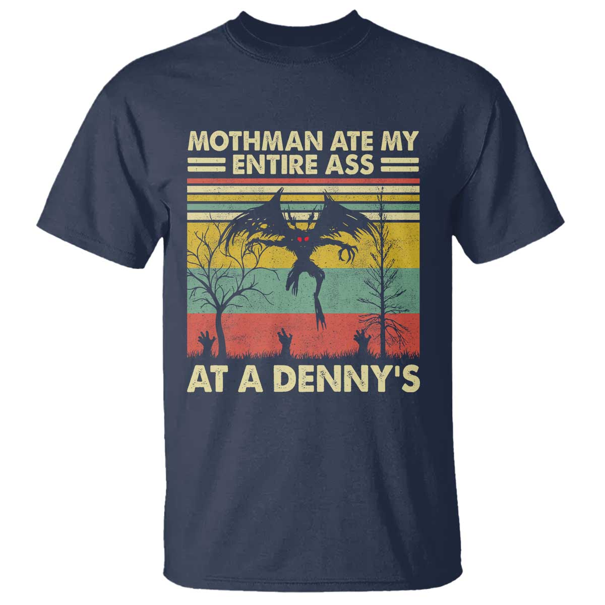 Funny Mothman Eat My Entire Ass T Shirt Vintage Cryptid Funny Mothman Meme - Wonder Print Shop