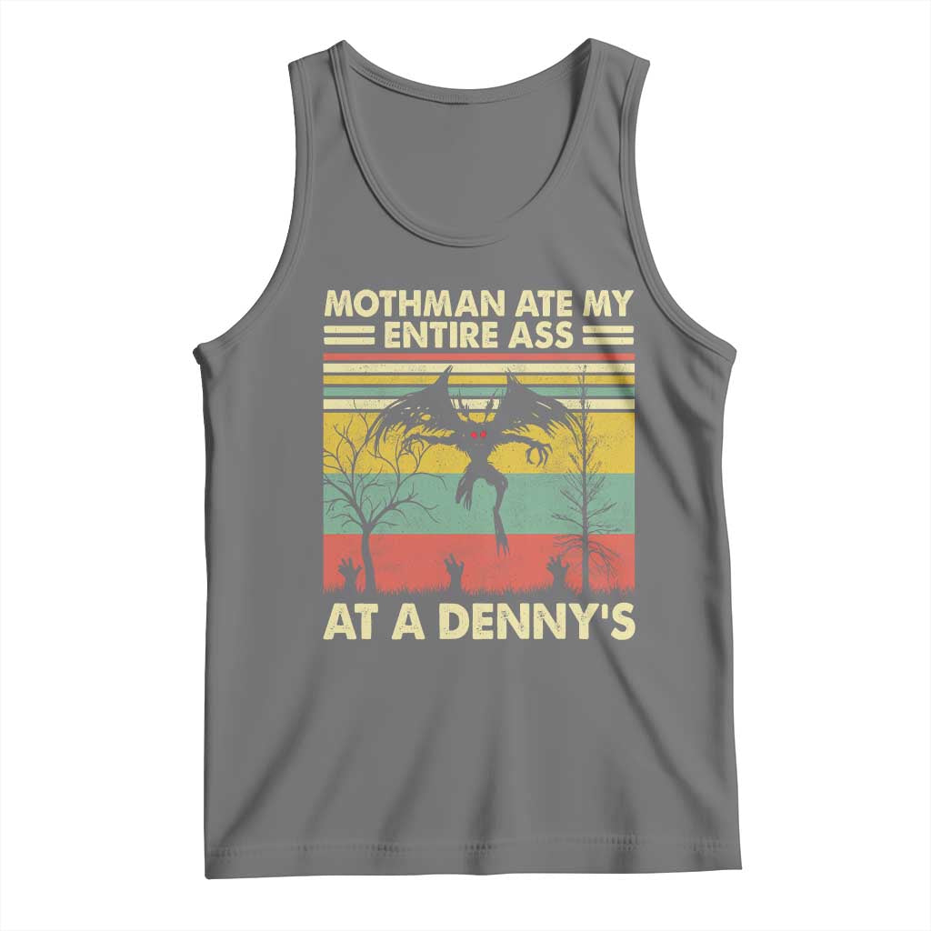 Funny Mothman Eat My Entire Ass Tank Top Vintage Cryptid Funny Mothman Meme - Wonder Print Shop